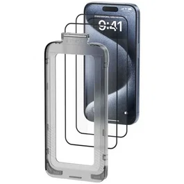 Vention Protector de Pantalla Cristal Templado KUKTCC-20 para iPhone 15 Plus con Herramienta de Instalación Antipolvo